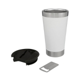 COPO TÉRMICO THE STAY CHILL BEER PINTS BRANCO 502ML COM TAMPA E ABRIDOR