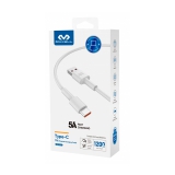 CABO USB MICCELL VQ-D131 TYPE-C/1.2MT BRANCO