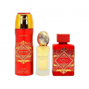 LATTAFA BADEE AL OUD KIT FEM 100ML EDP+HAIR 50ML+SPRAY 200ML 