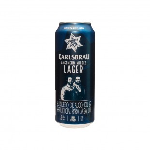 BEBIDA CERVEJA ALEMA KARLSBRAU LAGER 500ML LATA 023799*