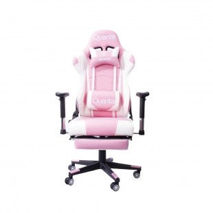 CADEIRA GAMER QUANTA QTGC20 EMPEROR ROSA/BRANCO + MOUSEPAD LTD EDITIO*