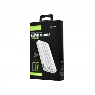 CARREGADOR EXT. ECO POWER EP-C888 BEIGE 12000MAH