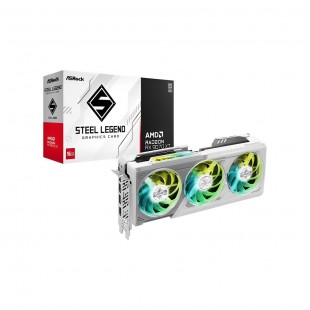VGA PCIE 16GB DDR6 ASROCK AMD RADEON RX9070XT ESTEEL LEGEND BRANCA