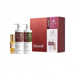 KIT KARSEELL MACA POWER ESSENCE MOIST SHAMP 500ML+COND 500ML+OLEO 50ML