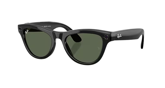 OCULOS RAY-BAN META SKYLER G2 RW4014 F/SHINY BLACK L/G15 GREEN