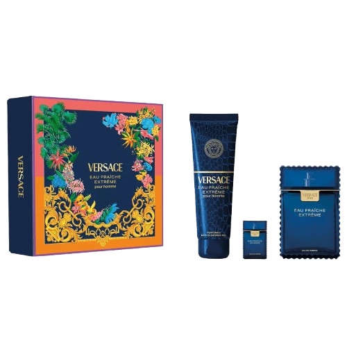 VERSACE EUA FRAICHE EXTREME KIT MEN 100ML EDP-5ML+SHOWER 150ML