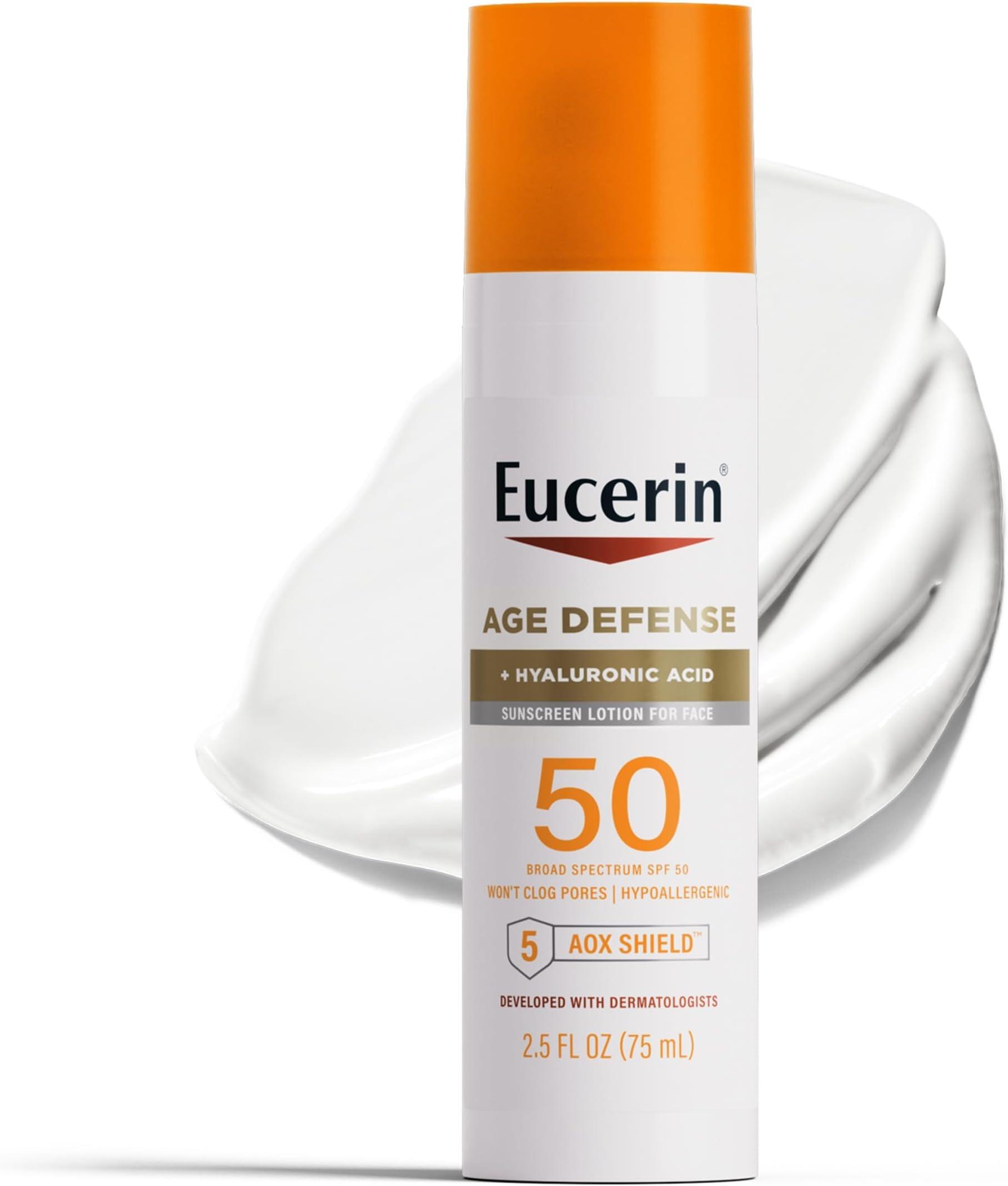PROTETOR SOLAR EUCERIN AGE DEFENSE + HYALURONIC ACID SPF50 75ML