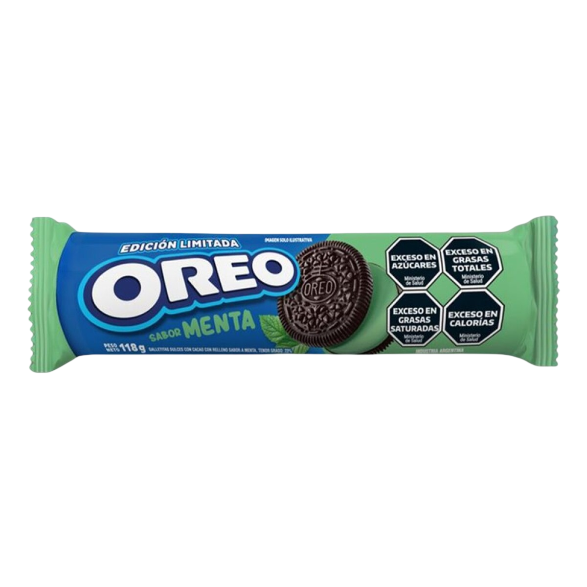 BISCOITO OREO RECHEADO DE MENTA 118G