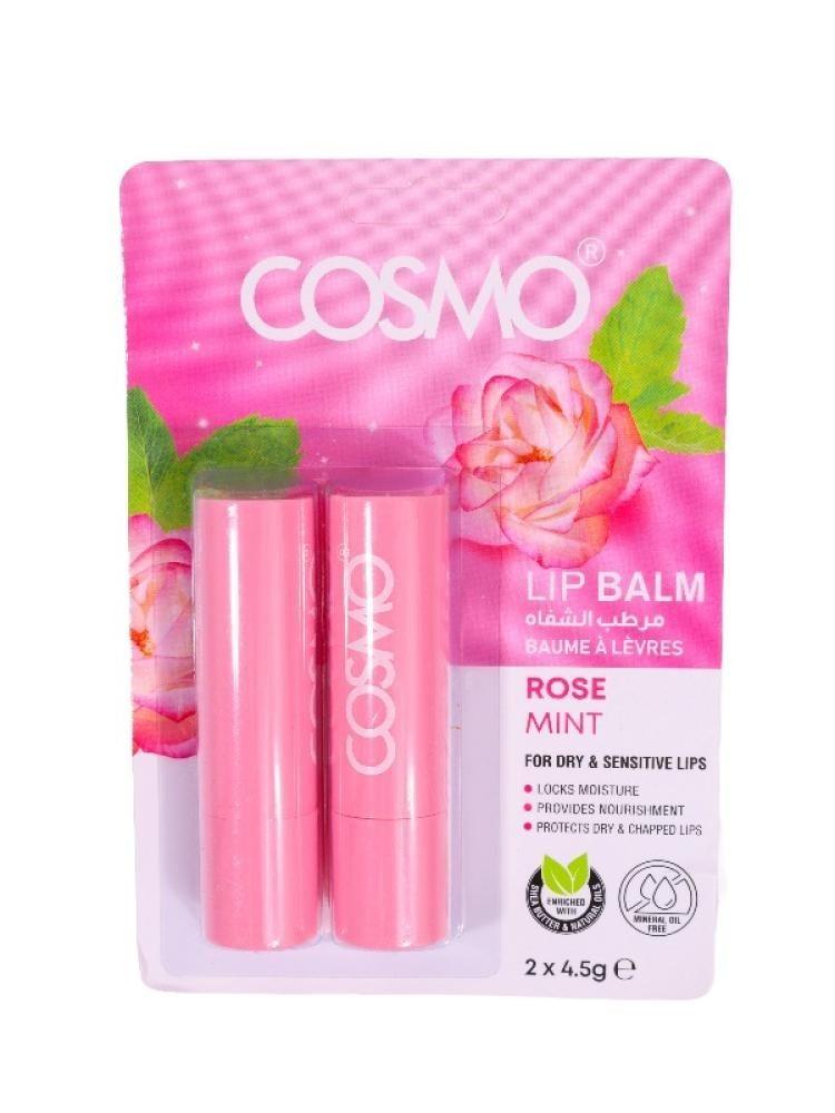 PROTETOR LABIAL COSMO LIP BALM ROSE MINT 4.5GR 2EN1
