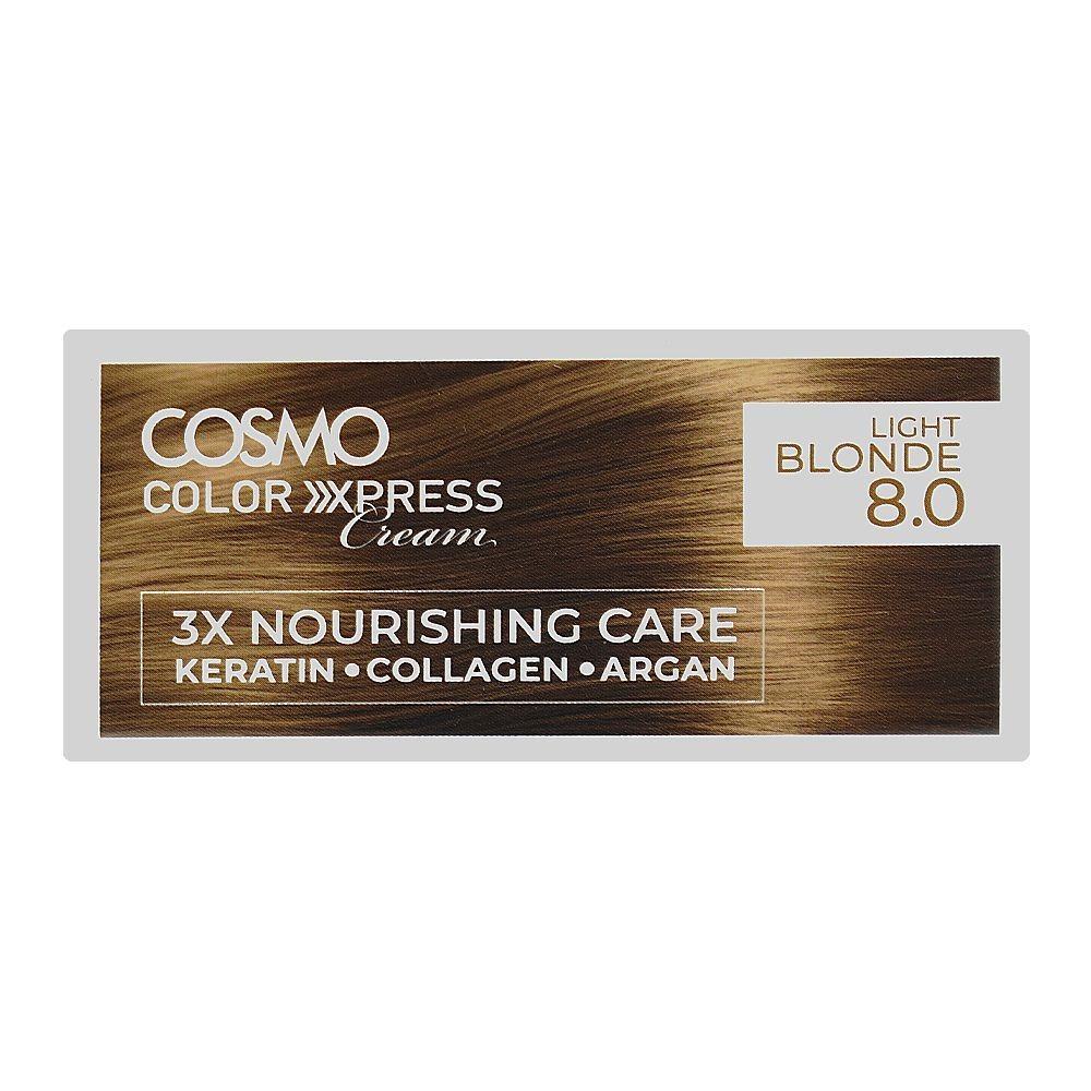 TINTA P/ CABELO COSMO COLOR EXPRESS 3X LIGHT BLONDE 8.0