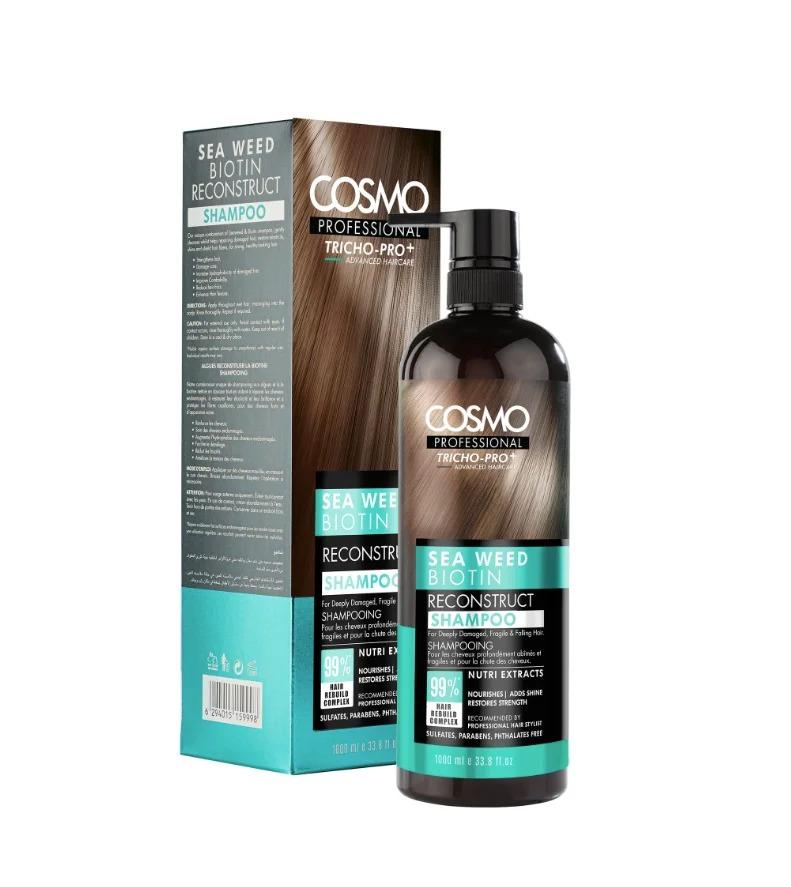 Shampoo Cosmo Tricho-PRO+ SEA WEED Biotin Recontruct 1L