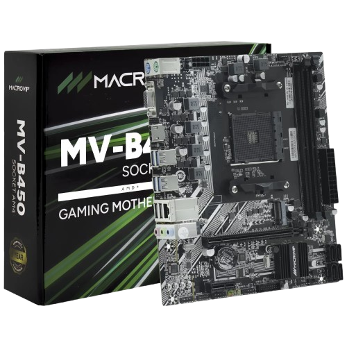 MB AM4 Macrovip MV-B450 S/R/V/HDMI/M.2/DDR4/VGA/USB 3.2/GLAM/SOM/ATX