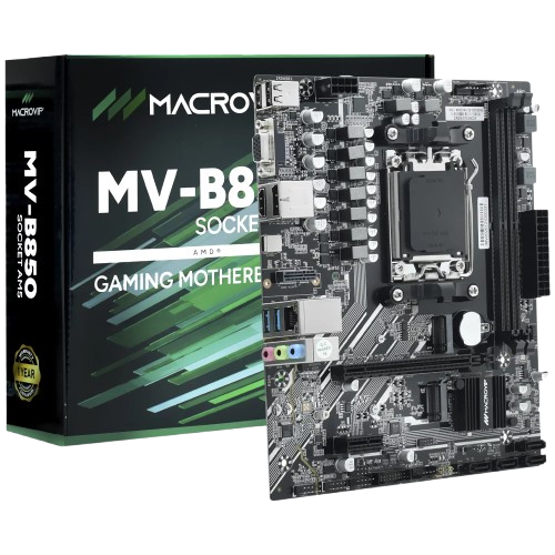 Anúncio: MB 1700 Macrovip Mv-B850 S/R/V/HDMI/M.2/DDR5/VGA/TYPE-C/USB3.2/SOM/ATX