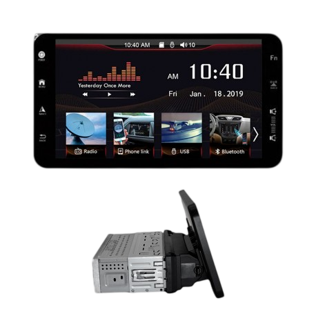 TOCA Radio Ecopower EP-8743 9" BT/USB/AUX/FM/Touch/Controle