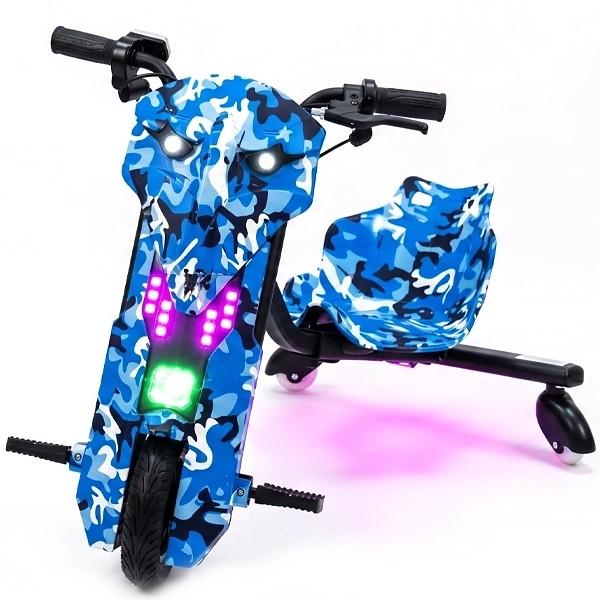 Scooter Triciclo MOTO 8" Audisat TE-8MX BLUE Camuflado 250W 42V 2.0MAH