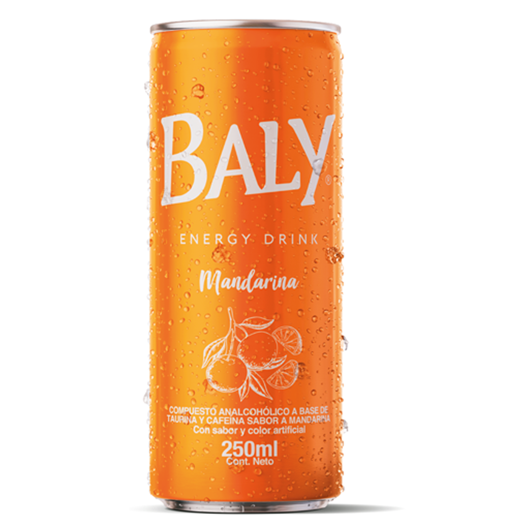 BEB ENERGETICO BALY ENERGY DRINK MANDARINA LATA 250ML