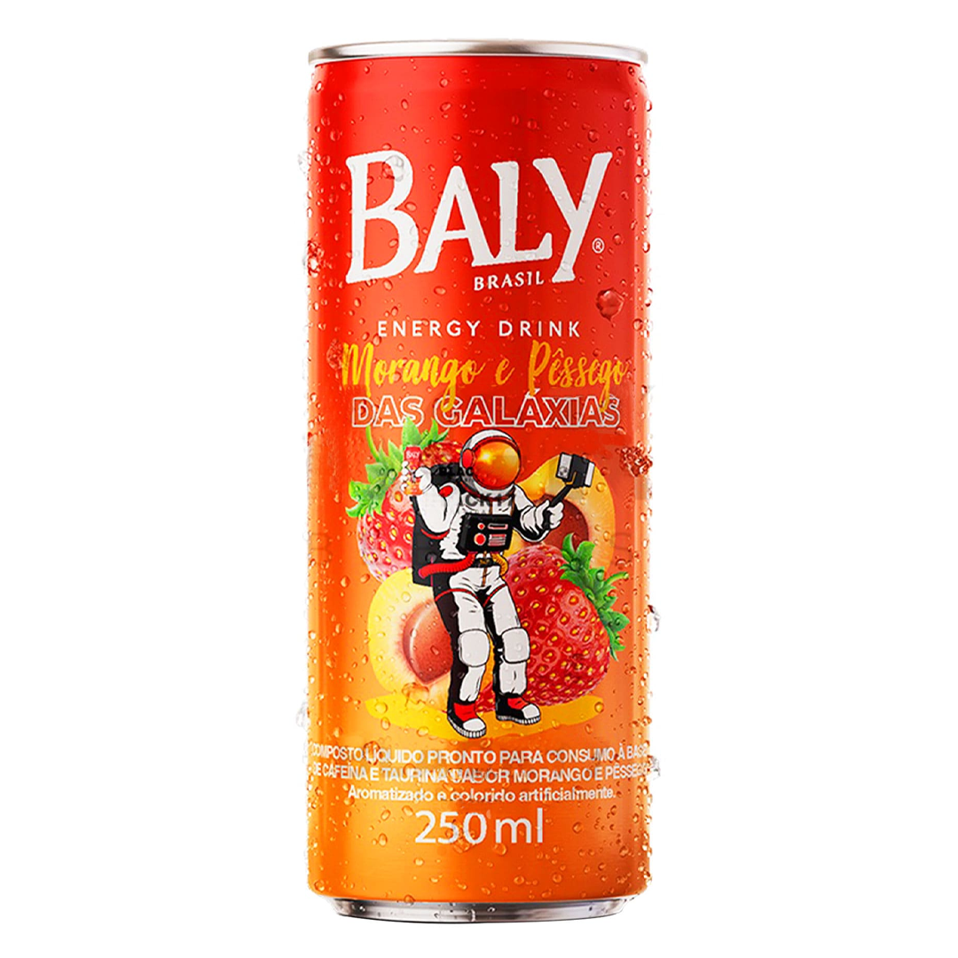 BEB ENERGETICO BALY ENERGY DRINK MORANGO C/ PESSEGO LATA 250ML