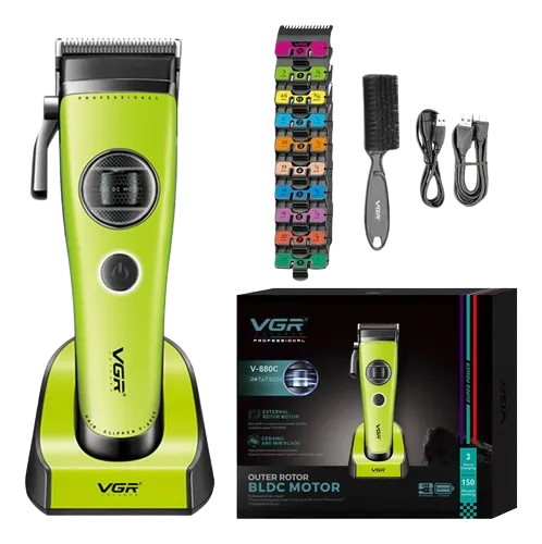 Aparador DE PELO VGR V-880C Rotatech BLDC Motor Verde Recarregavel 5V