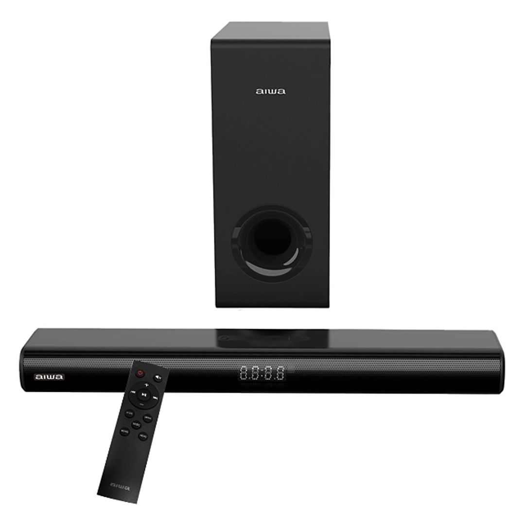 SOUNDBAR AIWA AWSBC800WW 2.1 800WATTS/BIVOLT/BT/HDMI/USB/AUX BLACK