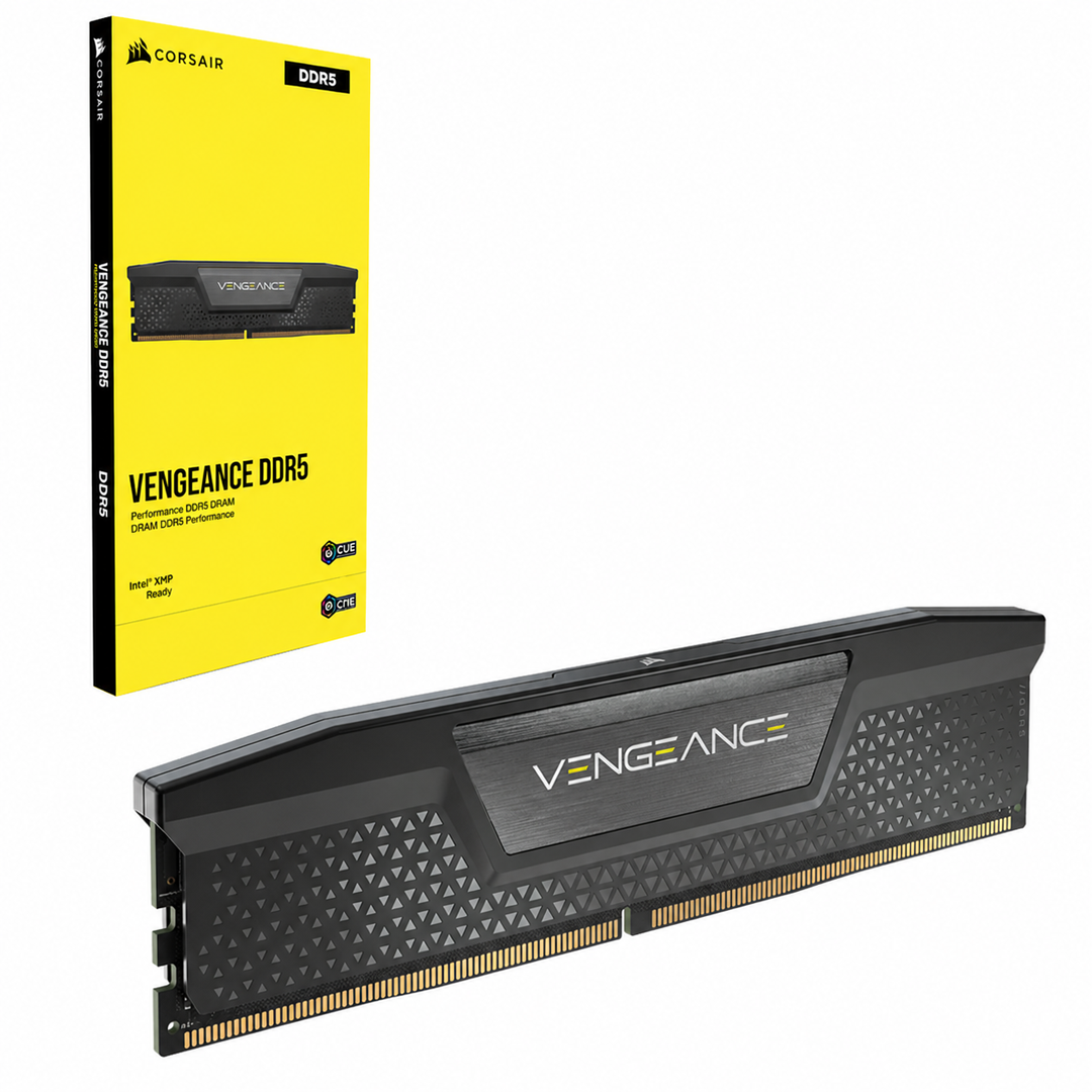 MEMORIA DDR5 16GB 5200MHZ 2X16GB CORSAIR RGB PRETO CMK16GX5M1B5200C40