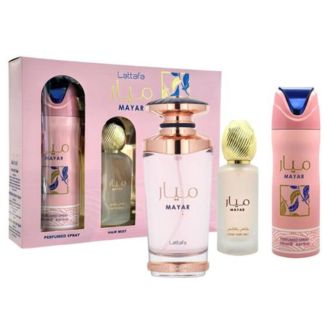 LATTAFA MAYAR KIT FEM 100ML EDP+HAIR MIST 50ML+DEO 200ML