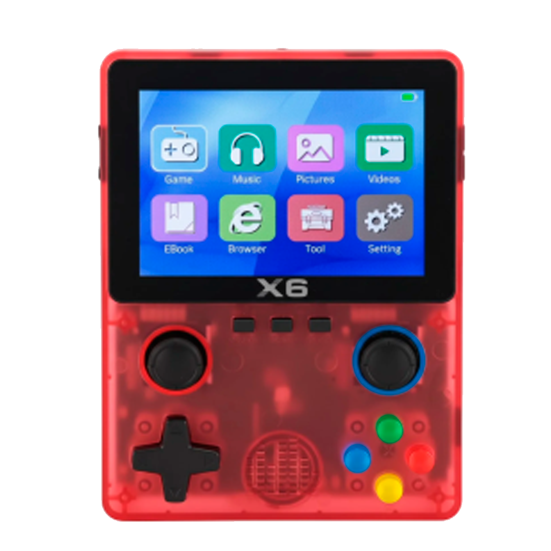 GAME PORTATIL X6 32GB/3.5" AV/TV RED