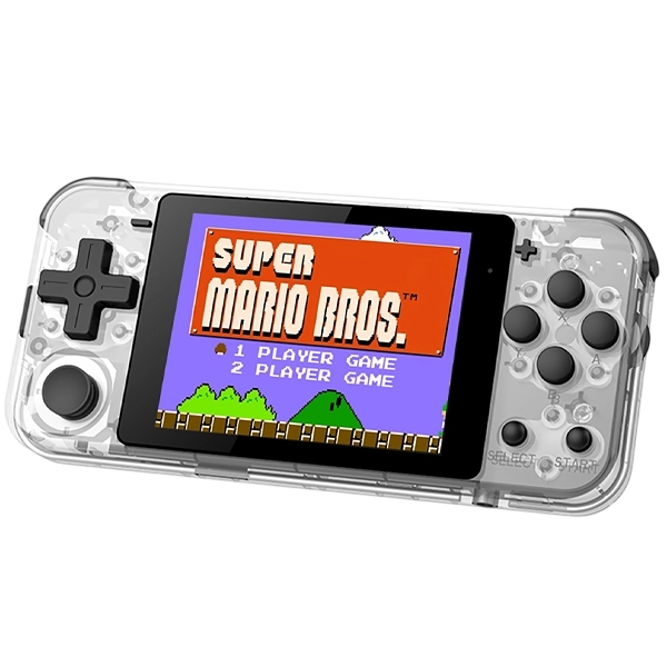 GAME PORTATIL POWKIDDY Q90 64GB/2.8" WHITE TRASPARENTE