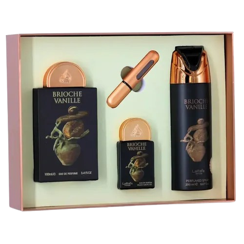 LATTAFA BRIOCHE VANILLE KIT UNISEX 100ML EDP+20ML EDP+SPRAY 200ML 7194