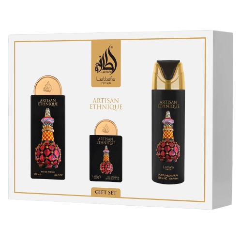 Anúncio: Lattafa Artisan Ethnique Kit Unisex 100ml EDP+20ML EDP+SPRAY 200ml