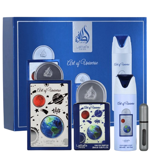 LATTAFA ART OF UNIVERSE KIT UNISEX 100ML EDP+20ML EDP+SPRAY 200ML