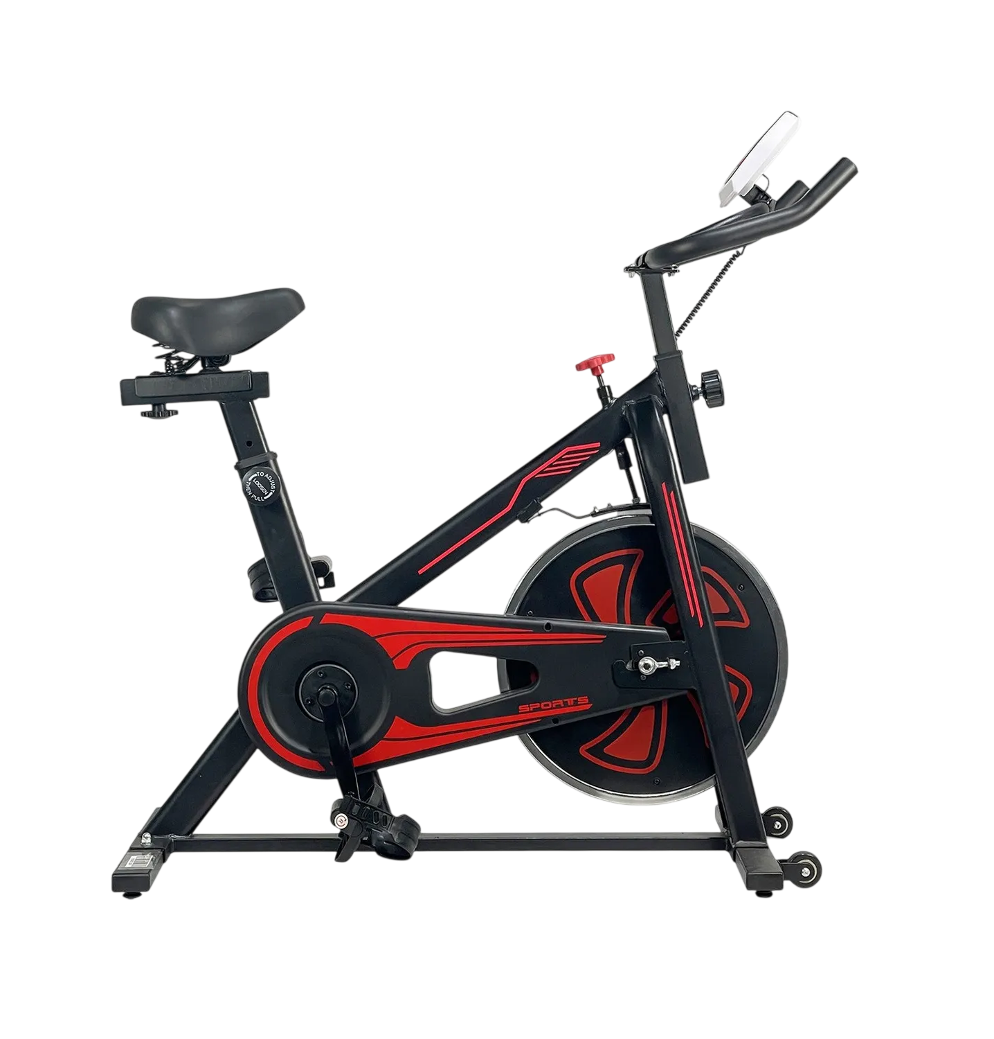 BICICLETA SPINING WONDERFIT GO WSB04HBTA-VM PRETO VERMELHO*