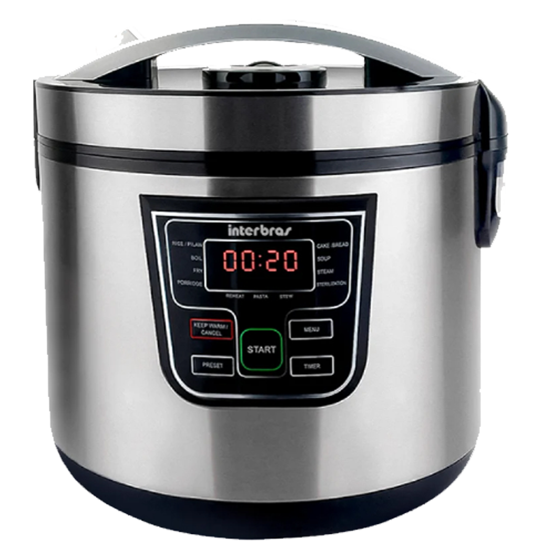 PANELA DE ARROZ INTERBRAS A10PY 5L 900W INOX 220V-50HZ