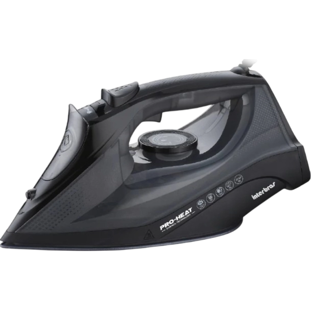 FERRO A VAPOR INTERBRAS F50PY 2200W PRETO 220V-50HZ