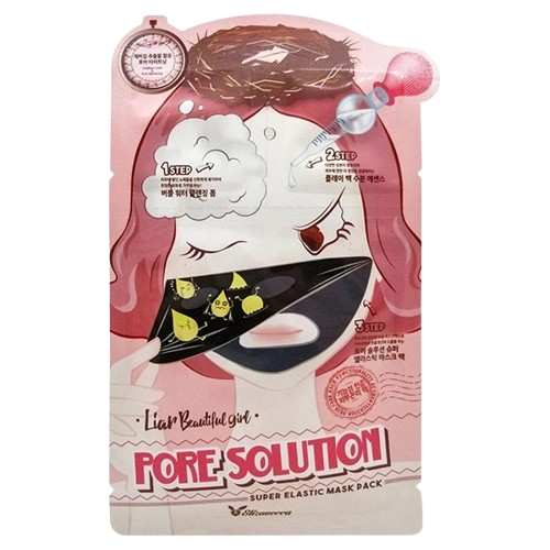 MASCARA FACIAL ELIZAVECCA PORE SOLUTION LIAR BEAUTIFUL 10IN1