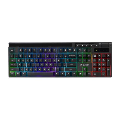 Teclado WIR Marvo Gaming Soldat S40 K603 RGB Black