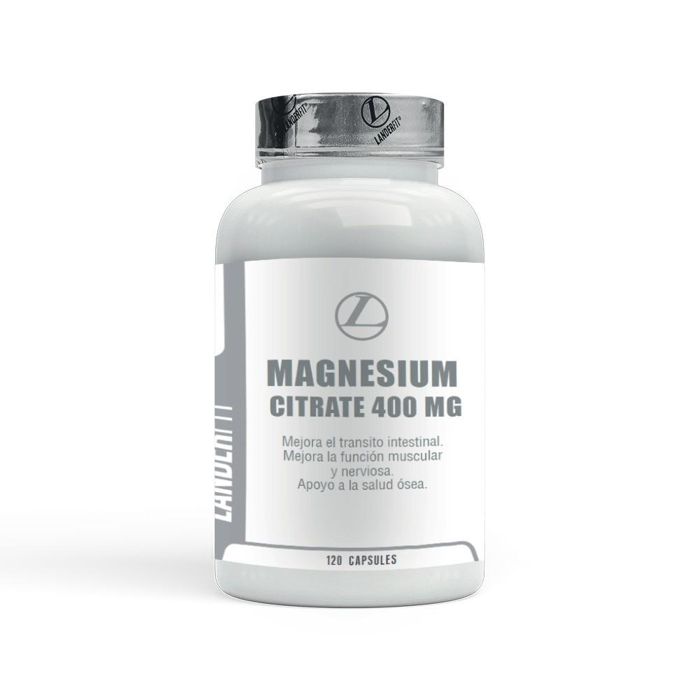 CITRATO DE MAGNESIO LANDERFIT 400MG 120CAPSULES