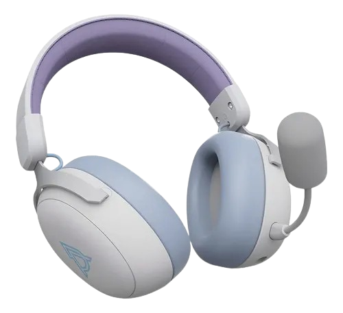 Anúncio: Fone C/ Microfone Ajazz Ahm08 Max Gaming USB BRANCO/ROXO 986932