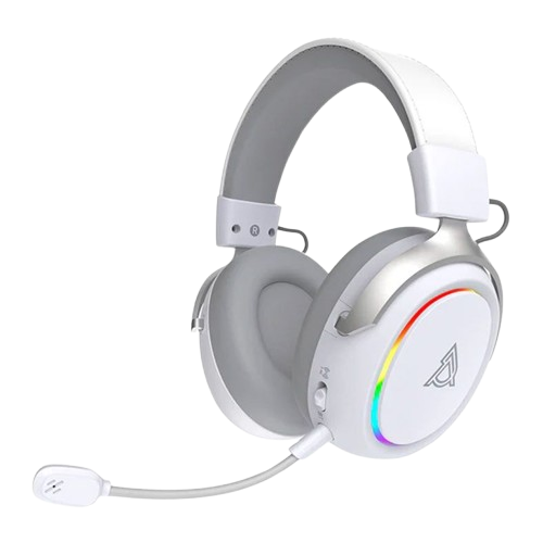 Anúncio: Fone C/ Microfone Ajazz Ahm10 Max Gaming RGB Wir BRANCO/CINZ 988356