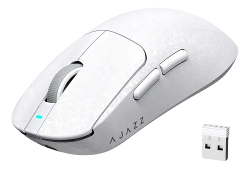 MOUSE GAMER WIRELESS AJAZZ AJ199 24000DPI BRANCO
