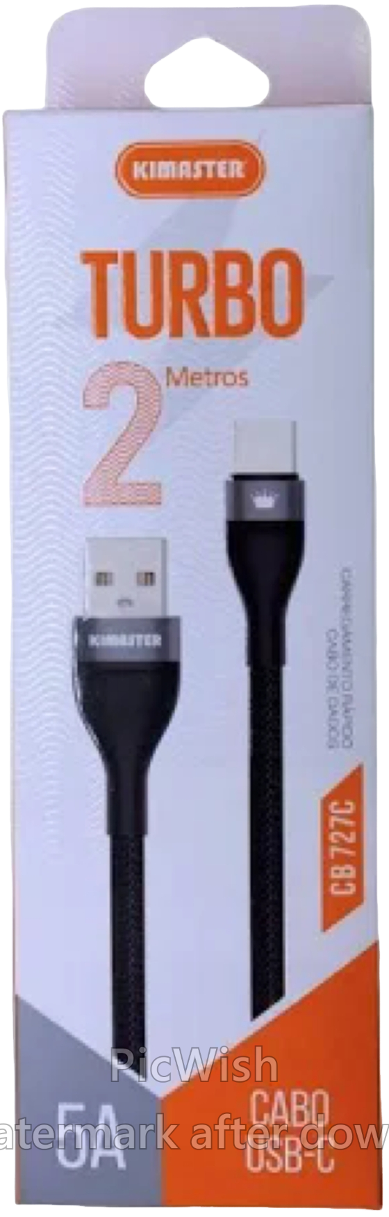 AC CEL CABO USB KIMASTER CB837L USB-C PRETO