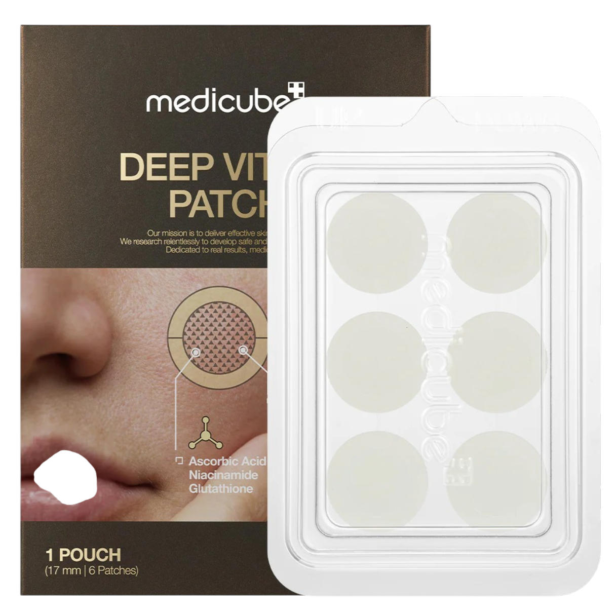 MASCARA FACIAL MEDICUBE DEEP VITA C PATCH 1 POUCH/6PAT