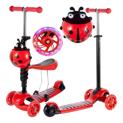 Anúncio: Patinete Infantil Scooter C/LED Vermelho Jirafa