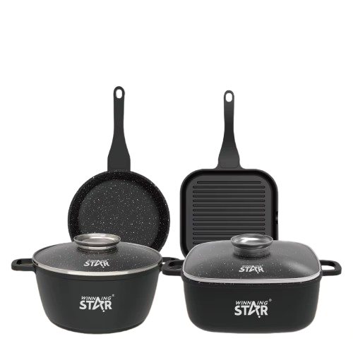 JOGO DE PANELA WINN ING STAR ST-5209 BLACK