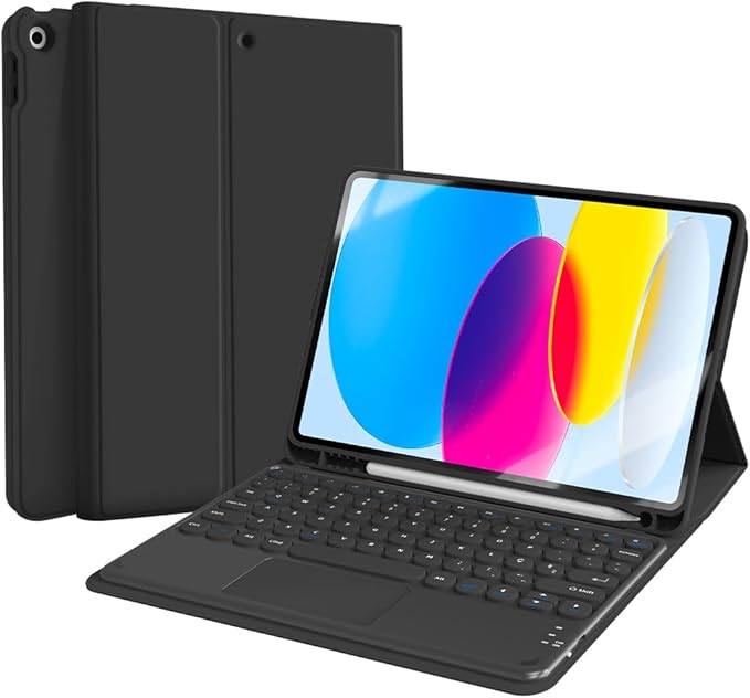 Anúncio: Ac Tablet Capa + Teclado Keyboard WIND/ANDR/IOS 10.9" Preto*