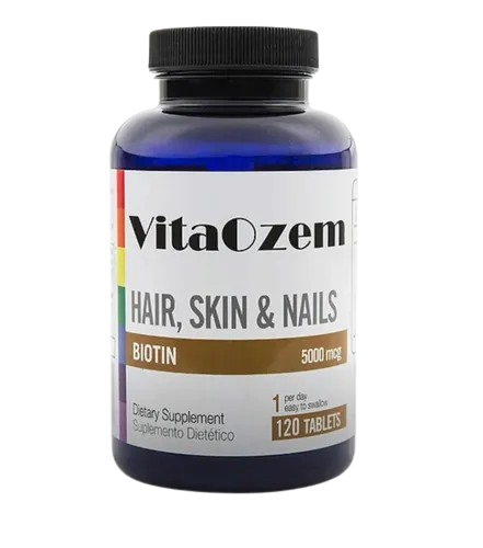 VITAMINA VITAOZEM BIOTIN HAIR, SKIN & NAILS 5000MCG X120