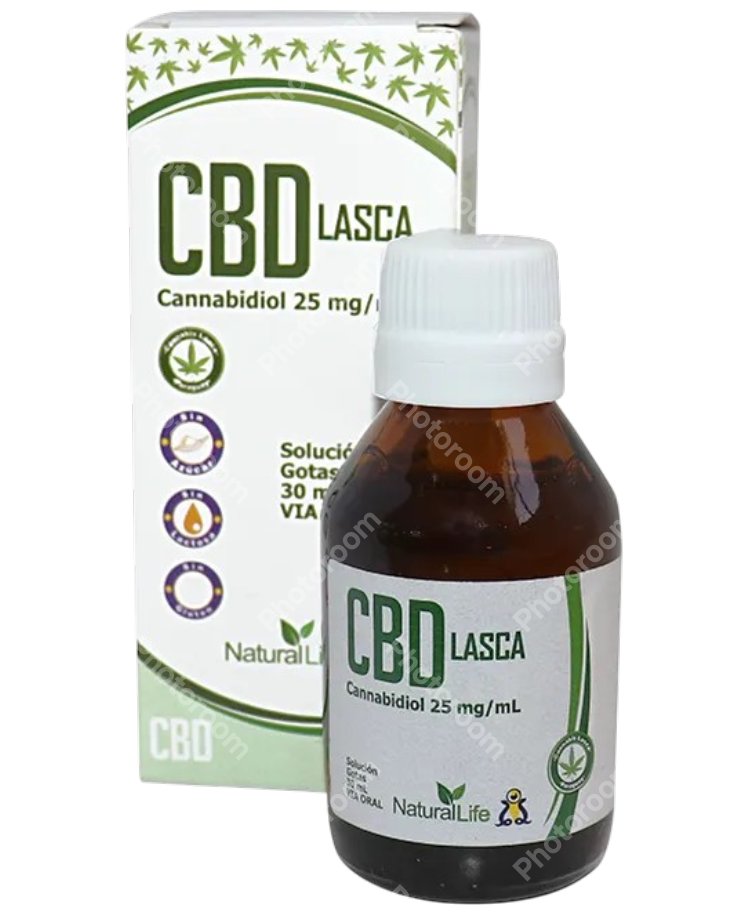 OLEO SUBLINGUAL LASCA CBD CANNABIDIOL 25MG 30ML