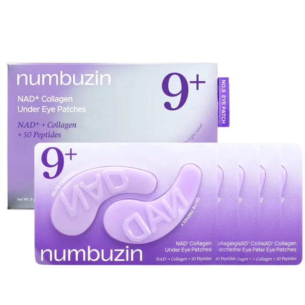 MASCARA FACIAL NUMBUZIN Nø9 NAD+ COLLAGEN UNDER EYE PATCHES