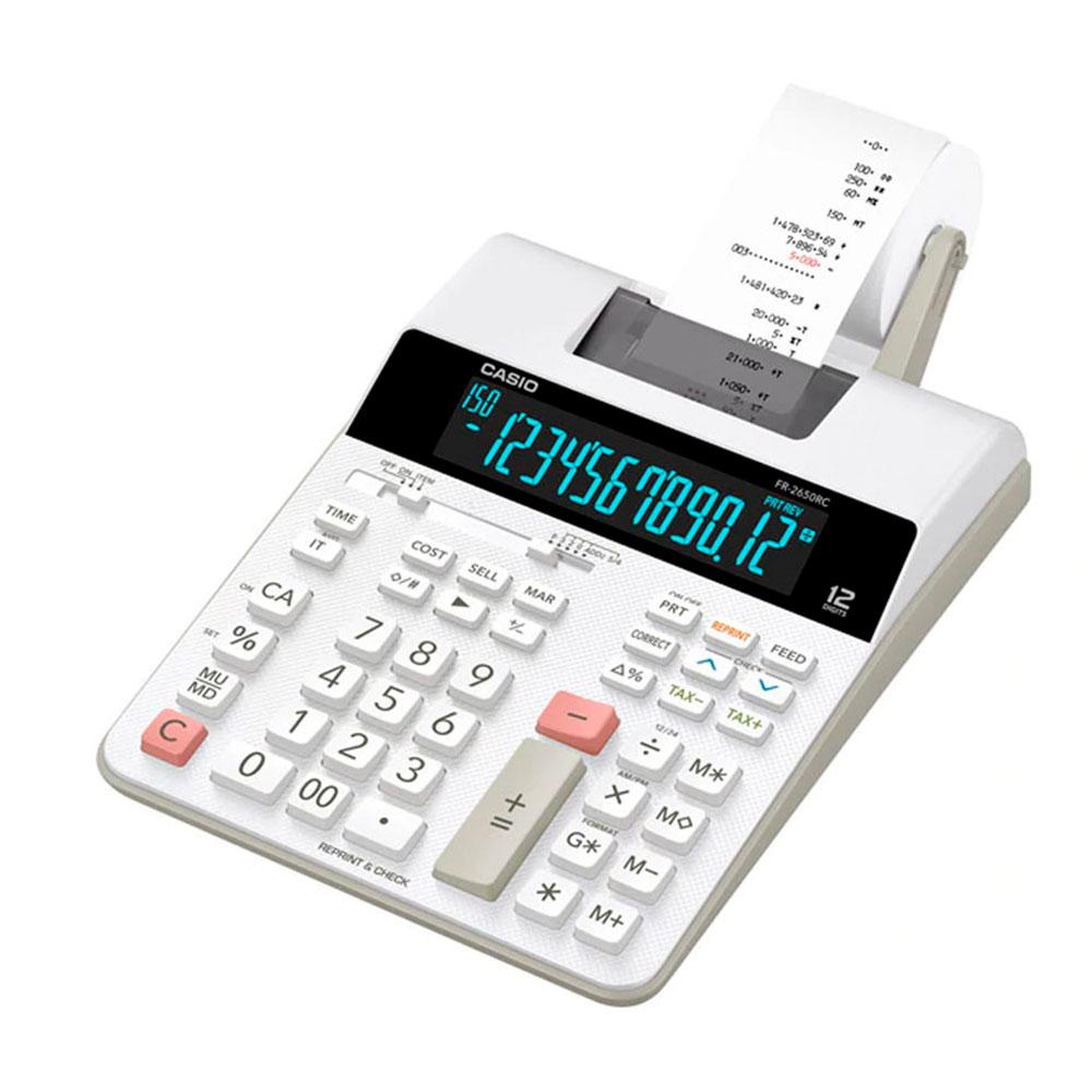 CALCULADORA CASIO C/BOBINA FR-2650RC-U-DC BIVOLT*