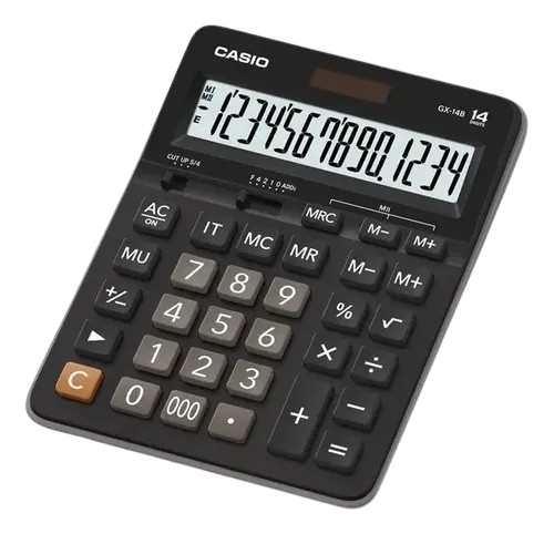 CALCULADORA CASIO COMPACTA GX-14B-W