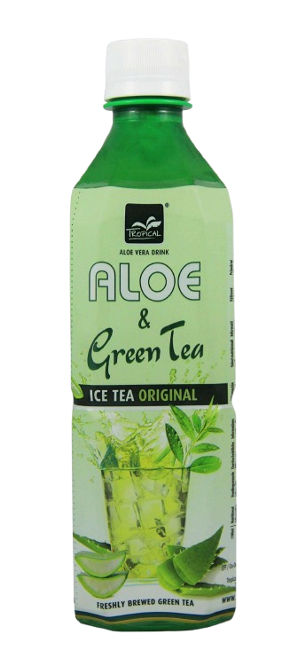 BEB SUCO SUIZ TROPICAL ALOE & GREEN TEA ICE TEA PEACH 500ML